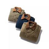 Thickened Multi-bag Quilted Corduroy Multi-color Coat