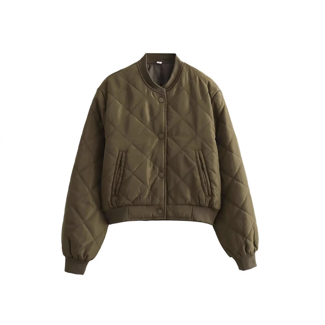 Осень и зима Женская новая удобная и повседневная короткая хлопковая куртка куртка пальто Осень и зима Женская новая удобная и повседневная короткая хлопковая куртка куртка пальто