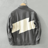 Мужской универсальный повседневный свободный топ в стиле ретро-пэчворк