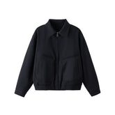 Retro Solid Color Loose And Simple Lapel Blazer For Men