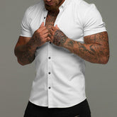 Muscle Men's Fitness Shirt Short Sleeve