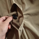 Men's quilted warm coat medium length Trench coat