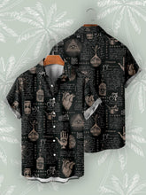 Casual 3D Digital Printing Vintage Beach Shirt Men