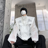 Free personality Niche stand-up collar Gauze Sun protection