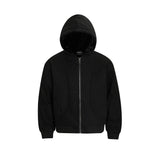 Утепленная куртка из хлопка в стиле ретро с чистым цветом