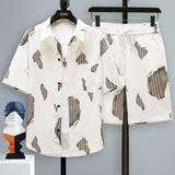 Men's Casual Sports Cool Shorts Two-piece Set