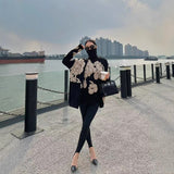 Three-dimensional Flower Jacquard Turtleneck Retro Loose Knitted Sweater