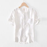 Men's Linen Short Sleeve Shirt