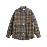 Vintage Plaid Long Sleeve Shirt