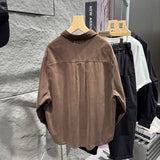 Мужская рабочая одежда из стираного хлопка, свободная куртка, пальто