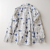 Художественный свободный покрой, повседневный, универсальный топ с вышитым вырезом