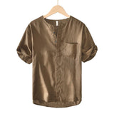 Men's Linen Short Sleeve Shirt