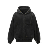 New Retro Washed Hooded Jacket