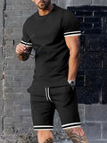 Men's Short-sleeved T-shirt Casual Shorts Two-piece Set