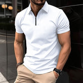 Summer Plain Men's Sports Zip Top