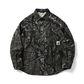 Men's Loose Long Sleeve Camouflage Shirt