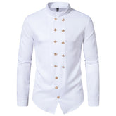 Autumn Winter New Men's Fashion Plain Shirt