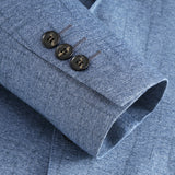 Мужской однотонный пиджак, легкий деловой костюм