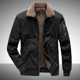 Men's autumn-winter jacket with fleece lining, insulated jacket