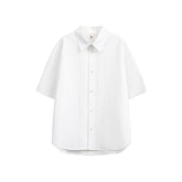 Retro Simple Loose Short Sleeve Shirt
