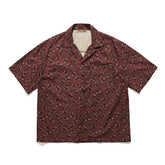 Summer New Men's Retro Print Short Sleeve Shirt