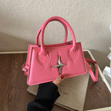 Autumn Simplicity Western Style Shoulder Crossbody Portable Small Square Bag
