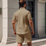 Men's Shirt Casual Loose Short Sleeves Shorts