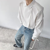 Autumn Men's Long Sleeve Lapel Top