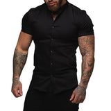 Muscle Men's Fitness Shirt Short Sleeve
