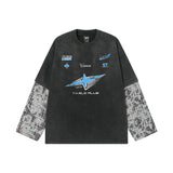 Мужской топ с принтом Water XINGX весна-осень