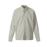 American Retro Solid Color Shirt Autumn