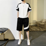 Men's Korean-style Fashion Short Sleeve Casual Suit