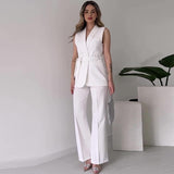 Women's Simple Solid Color Fashion Casual Elegant Outfit