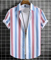 Plus Size Casual 3D Digital Print Short Sleeve