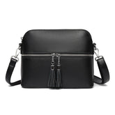 Мода Casual иқтидори калон Shell халтаи Top қабати чарм як-китф халтаи Crossbody