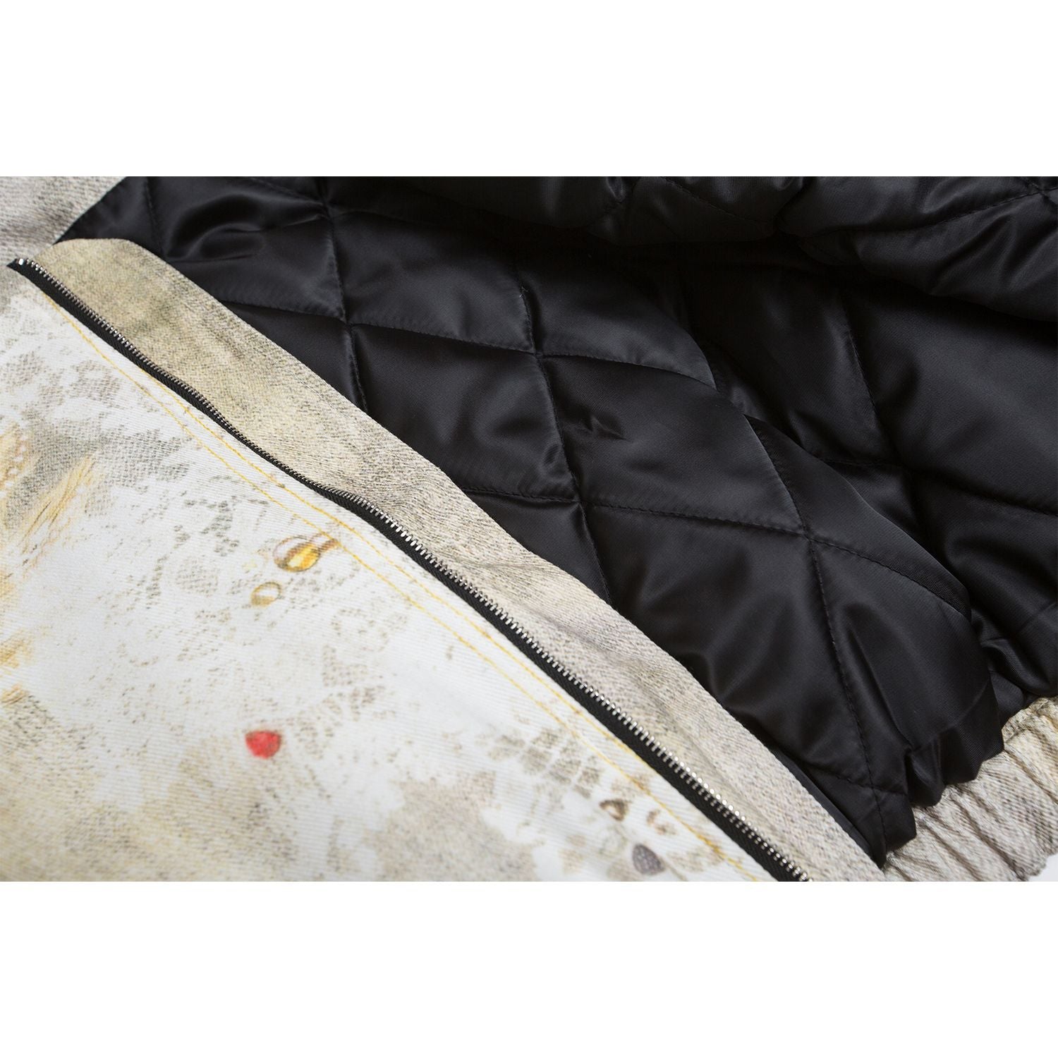 Мужская куртка с хлопковой подкладкой в американском стиле с 3D-принтом Мужская куртка с хлопковой подкладкой в американском стиле с 3D-принтом