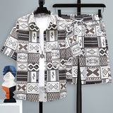 Men's Casual Sports Cool Shorts Two-piece Set