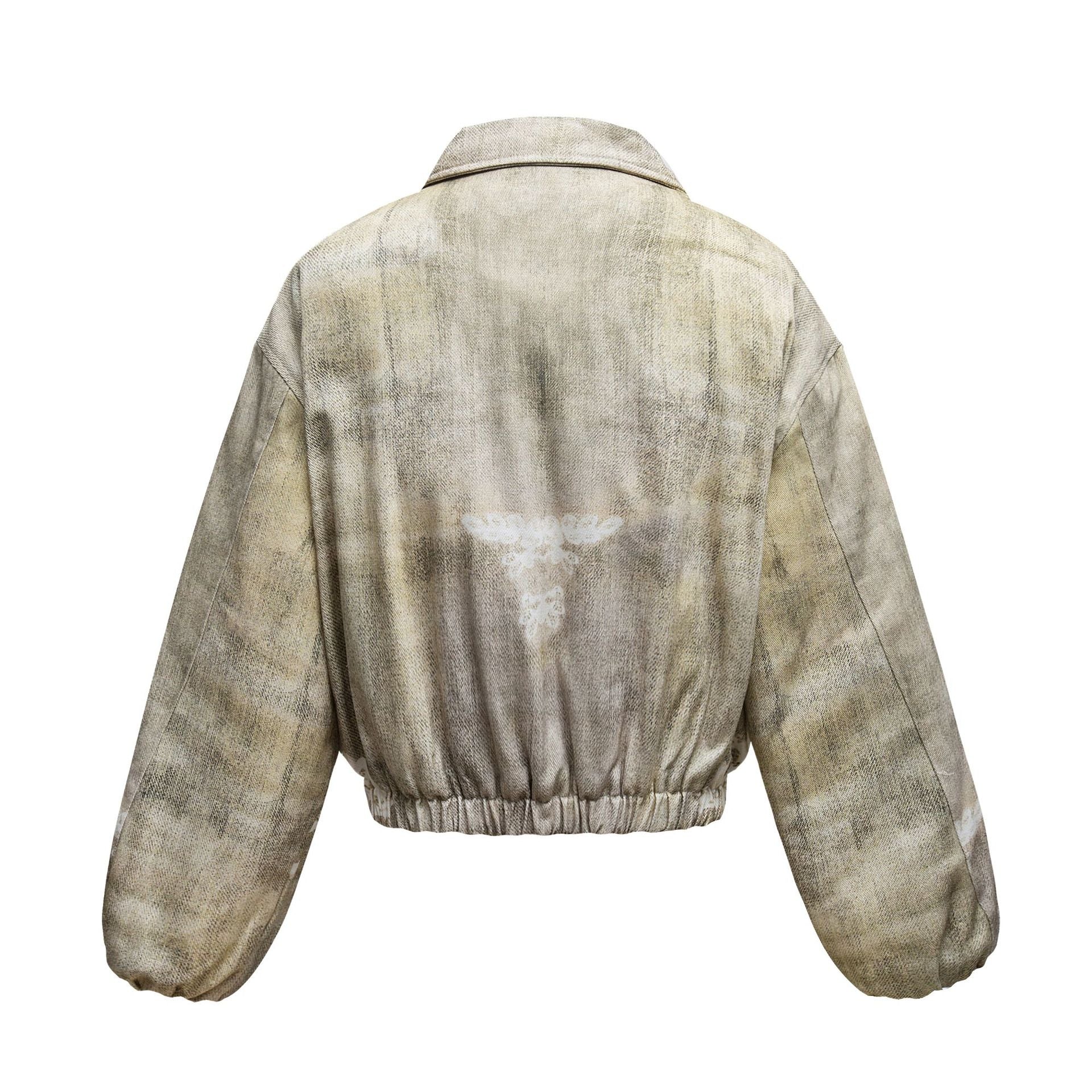 Мужская куртка с хлопковой подкладкой в американском стиле с 3D-принтом Мужская куртка с хлопковой подкладкой в американском стиле с 3D-принтом