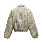 Мужская куртка с хлопковой подкладкой в американском стиле с 3D-принтом