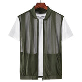 Мужской жилет без рукавов жилет спортивный тонкий жилет