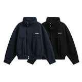 Стиль одежды Состаренный воротник-стойка Мужское новое уличное пальто