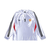 Striped sports top with letter print spring-autumn