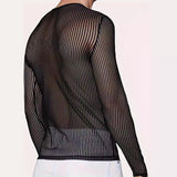 Fitness Breathable Mesh Shirt with Cut Out Bottom