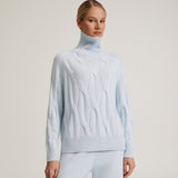 Long Sleeve Autumn And Winter Turtleneck Sweater Women's Two-piece Loose