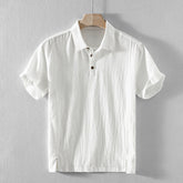 Men's Cotton And Linen Shirt Leisure Breathable Coat