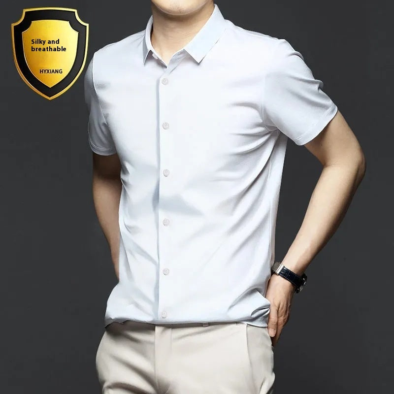 Куртаи остин кӯтоҳи мардона дарзмолнашаванда Тиҷорати зидди доғҳои мардона Куртаи остин кӯтоҳи мардона дарзмолнашаванда Тиҷорати зидди доғҳои мардона