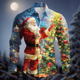 Мужская рубашка с 3D-цифровой печатью Fashion Personality