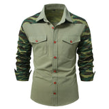 New Men's Army Outdoor Camouflage Long Sleeve Shirt