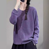 Temperament Wild Slimming Youthful-looking Sweater Coat For Women