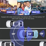 3 Lens Video Driving Recorder